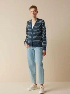 Grüne Erde Strickjacke aus Bio-Baumwolle, , S, GOTS