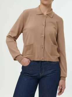 Grüne Erde Strickjacke aus Bio-Baumwolle, , S, GOTS