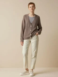 Grüne Erde Strickjacke aus Bio-Baumwolle, , L, GOTS