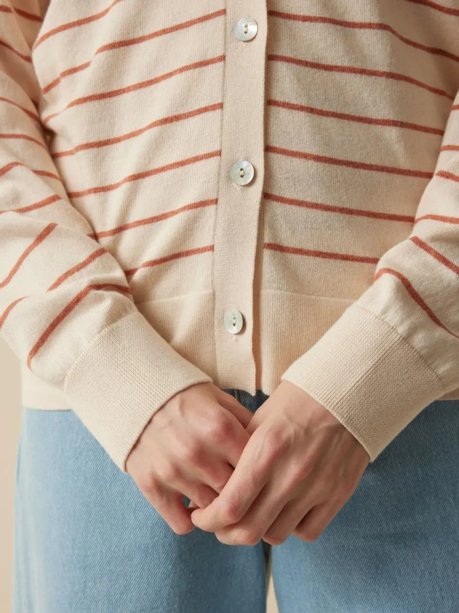 Grüne Erde Strickjacke aus Bio-Baumwolle, , S, GOTS