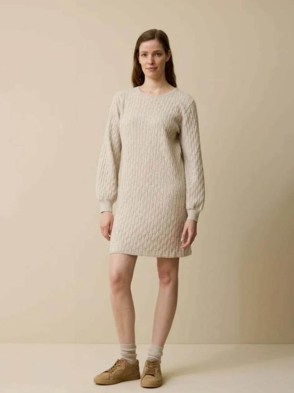 Grüne Erde Strickkleid aus Bio-Baumwolle und Wolle, , XL, GOTS