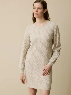 Grüne Erde Strickkleid aus Bio-Baumwolle und Wolle, , XL, GOTS