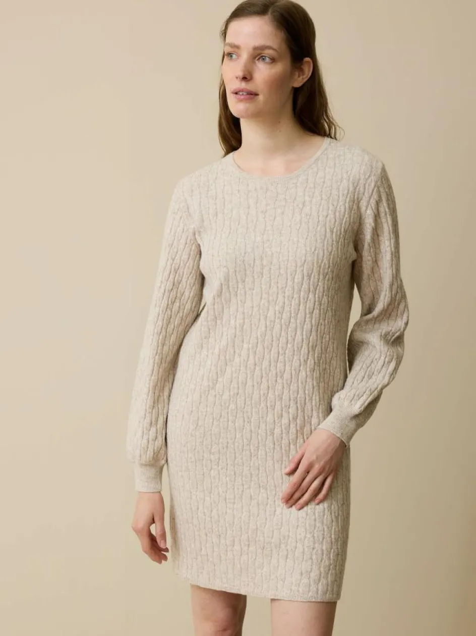 Grüne Erde Strickkleid aus Bio-Baumwolle und Wolle, , XL, GOTS