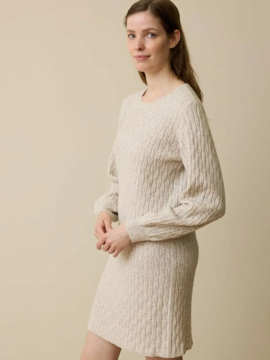 Grüne Erde Strickkleid aus Bio-Baumwolle und Wolle, , XL, GOTS