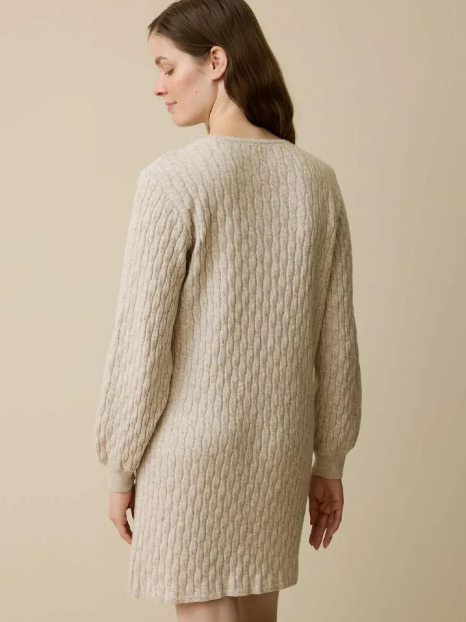 Grüne Erde Strickkleid aus Bio-Baumwolle und Wolle, , XL, GOTS