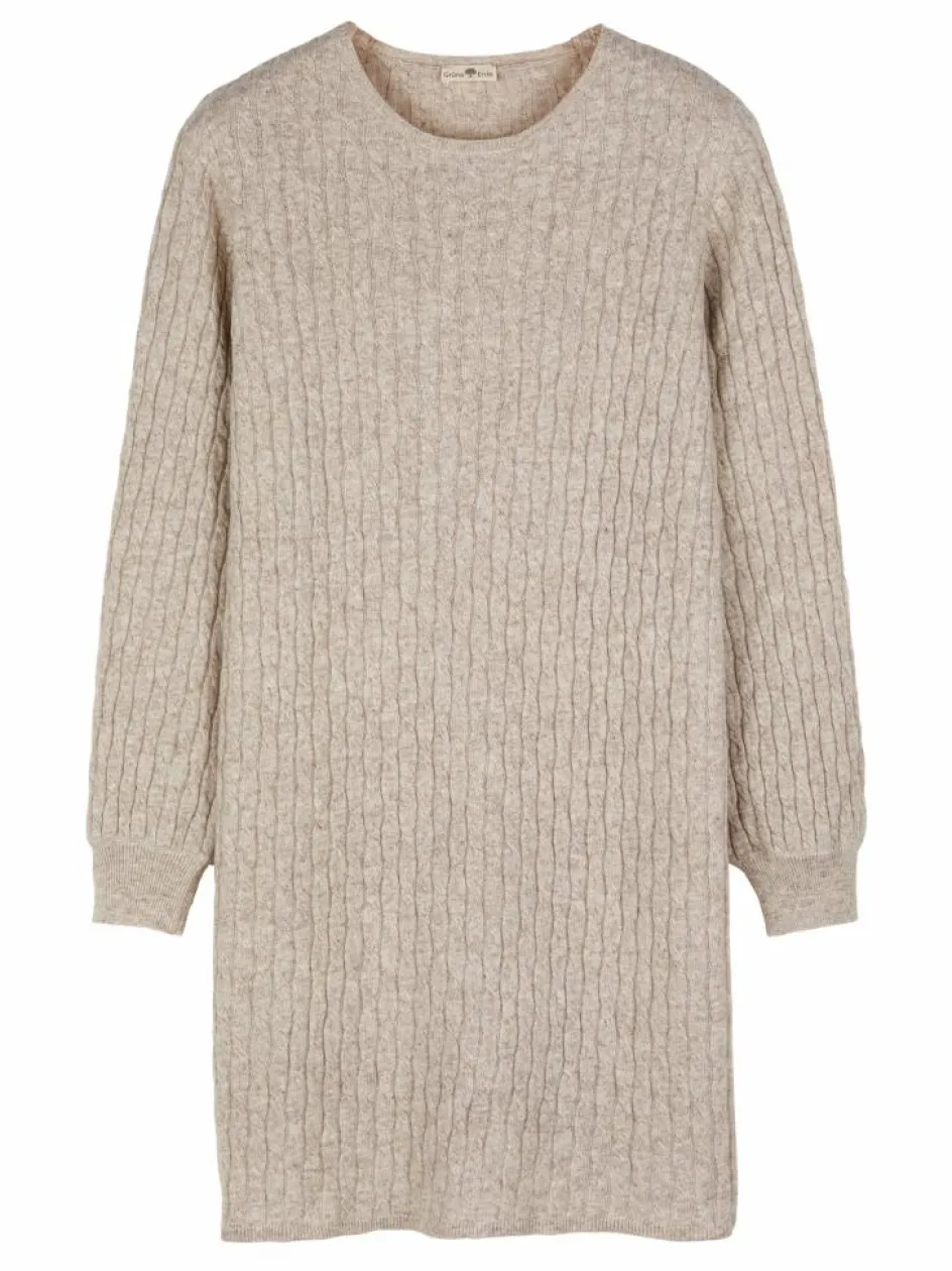 Grüne Erde Strickkleid aus Bio-Baumwolle und Wolle, , XL, GOTS