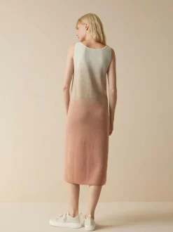 Grüne Erde Strickkleid aus Bio-Baumwolle und Leinen, 77 strick degradé, S, GOTS