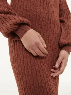 Grüne Erde Strickkleid aus Bio-Baumwolle und Wolle, , S, GOTS