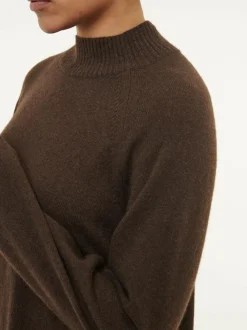 Grüne Erde Strickkleid aus Yakwolle, 67 espresso, S