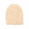 Grüne Erde Strickmütze aus Alpakawolle und Bio-Baumwolle, 14 natur melange, one size