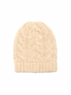 Grüne Erde Strickmütze aus Alpakawolle und Bio-Baumwolle, 14 natur melange, one size