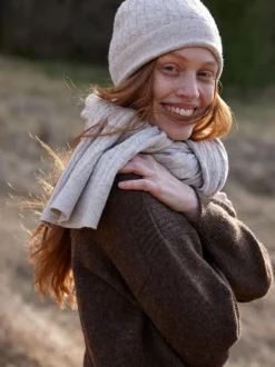 Grüne Erde Strickmütze aus Bio-Baumwolle und Wolle, , one size, GOTS