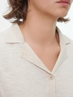 Grüne Erde Strickshirt aus Bio-Baumwolle, 14 natur melange, S, GOTS