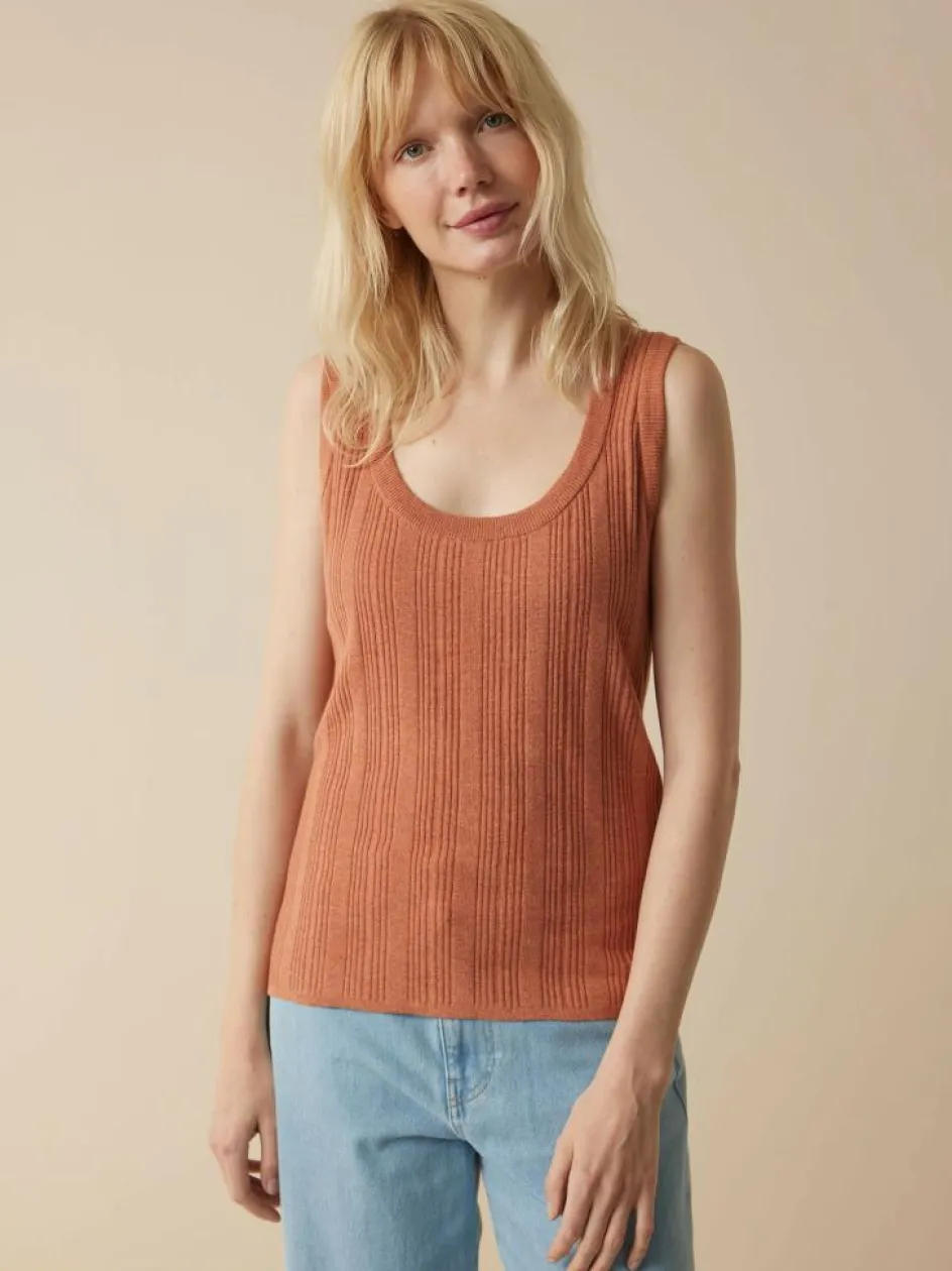 Grüne Erde Stricktop aus Bio-Baumwolle, , XL, GOTS