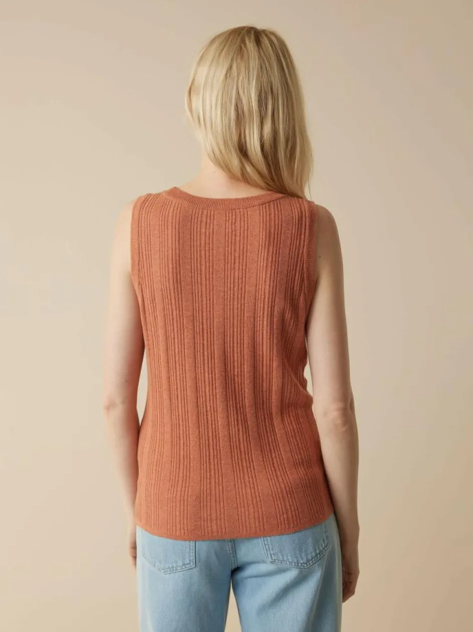 Grüne Erde Stricktop aus Bio-Baumwolle, , XL, GOTS