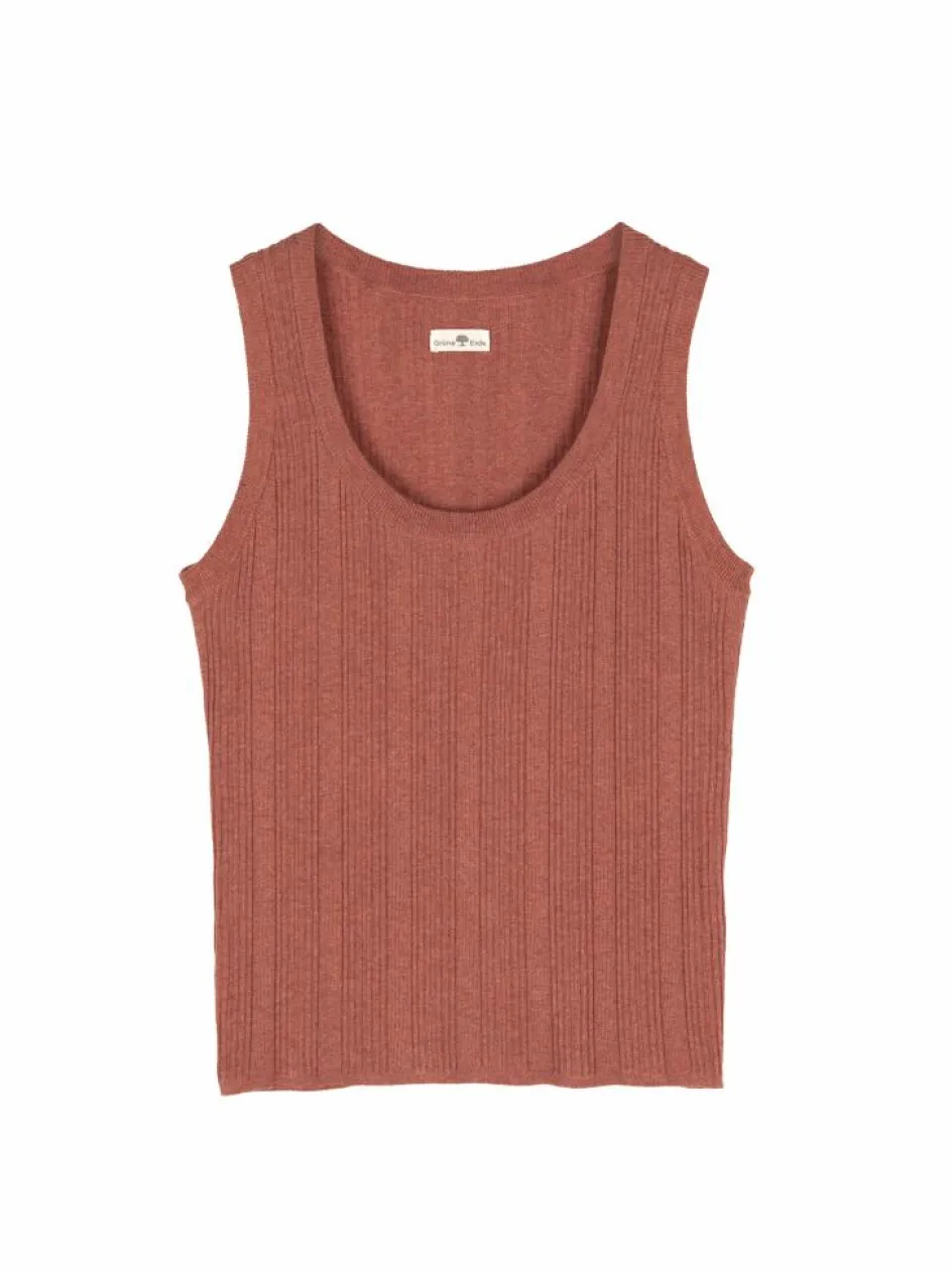 Grüne Erde Stricktop aus Bio-Baumwolle, , XL, GOTS