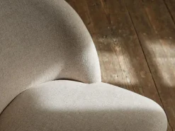 Grüne Erde Stuhl Belmont ohne Armlehne 54X60/45X83/48 cm, mit Bezug, Wollstoff Tano Natur (79),