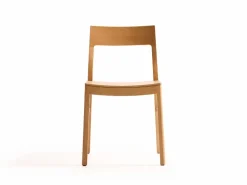 Grüne Erde Stuhl Karim, mit Holz-Sitzfläche,