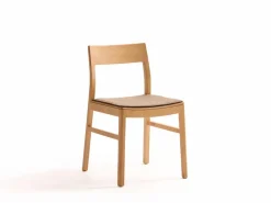 Grüne Erde Stuhl Karim, mit Holz-Sitzfläche,