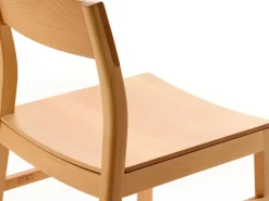 Grüne Erde Stuhl Karim, mit Holz-Sitzfläche,