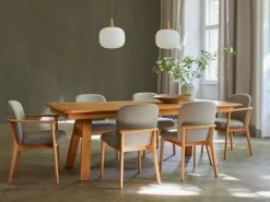 Grüne Erde Stuhl Kilian, mit Armlehne, Wollstoff Tano Natur (79),