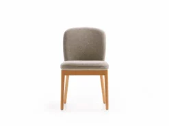 Grüne Erde Stuhl Kilian, ohne Armlehne, Wollstoff Tano Natur (79),