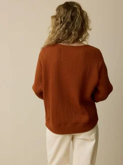 Grüne Erde Sweatshirt aus Bio-Baumwolle, 22 kastanie, XL, GOTS