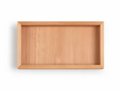 Grüne Erde Tablett aus Buchenholz, 32 x 17 x 4 cm