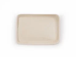 Grüne Erde Tablett aus Porzellan, , 12 x 9 cm