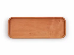 Grüne Erde Tablett, Erle geölt, 10,5 x 28 cm