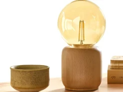 Grüne Erde Tischleuchte Osino inkl. Leuchtmittel,