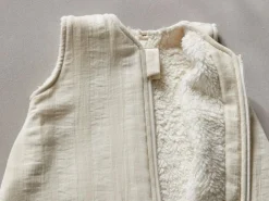 Kinder Grüne Erde Winter- und Ganzjahresschlafsack, natur, 90cm, 6-18 Monate, 100 % Baumwolle, GOTS, NATURTEXTIL BEST