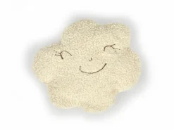 Kinder Grüne Erde Wölkchen - Das Kuschelkissen, ca. 35 cm, Bezug: 100 % Baumwolle, Füllung: 100 % Schurwolle (Schaf), GOTS