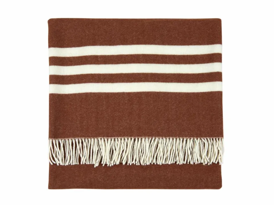 Grüne Erde Wohndecke Kilian, muskat, 135 x 200 cm, 100 % Schurwolle (Schaf), GOTS, NATURTEXTIL BEST