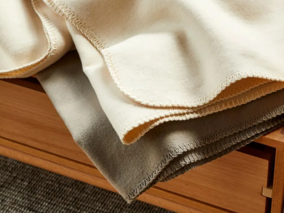 Grüne Erde Wohndecke Mila Pur, , 150 x 200 cm, 100 % Baumwolle, Baumwolle kbA, GOTS