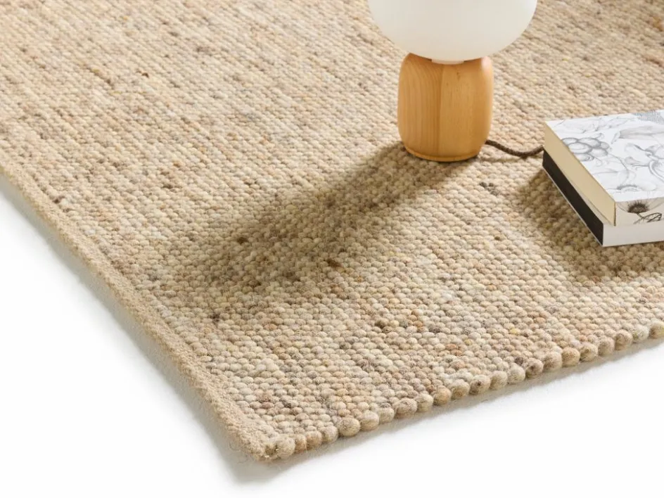 Grüne Erde Wollteppich Bolla Pur, , 70 x 140 cm