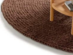 Grüne Erde Wollteppich Maglia, , Ø 140 cm