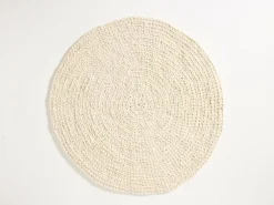 Grüne Erde Wollteppich Maglia, , Ø 140 cm