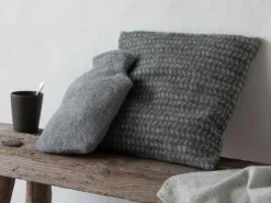 Grüne Erde Wärmflaschenbezug Finn, uni grau, 2 L, 100 % Schurwolle (Schaf)