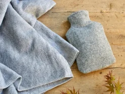 Grüne Erde Wärmflaschenbezug Finn, uni grau, 2 L, 100 % Schurwolle (Schaf)