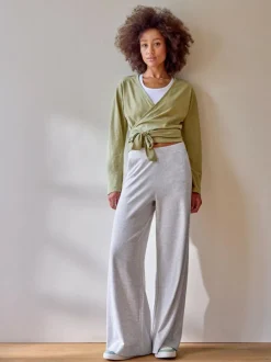 Grüne Erde Yogahose aus Bio Baumwolle, 04 grau melange, M, GOTS