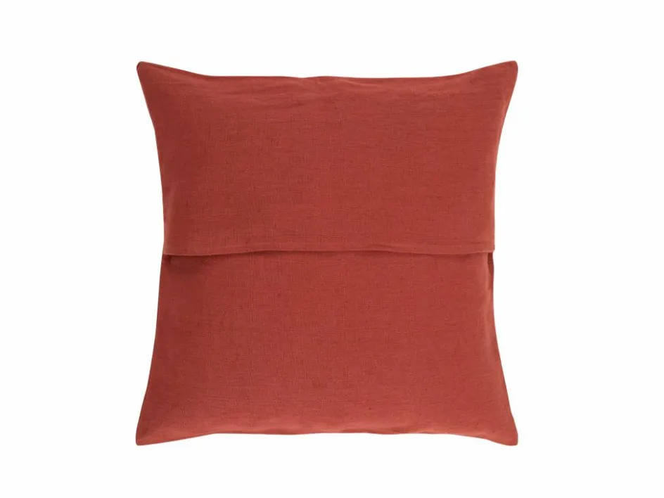 Grüne Erde Zierkissenbezug ARIANA, granatapfel, 50 x 50 cm, 60% Baumwolle/40% Leinen, GOTS