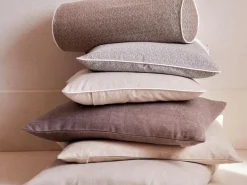 Grüne Erde Zierkissenbezug LILIAN für Rolle, , ø 15 x 40 cm, 100 % Baumwolle